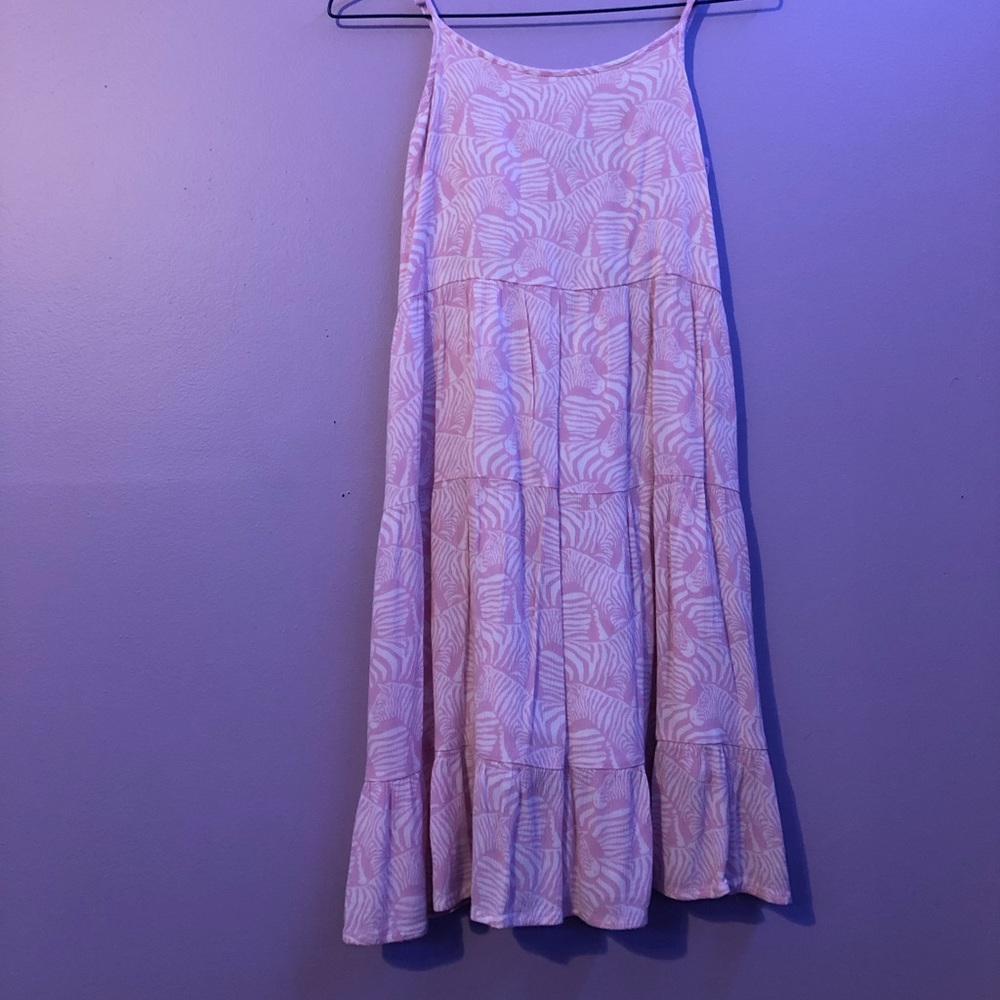 Pink zebra dress